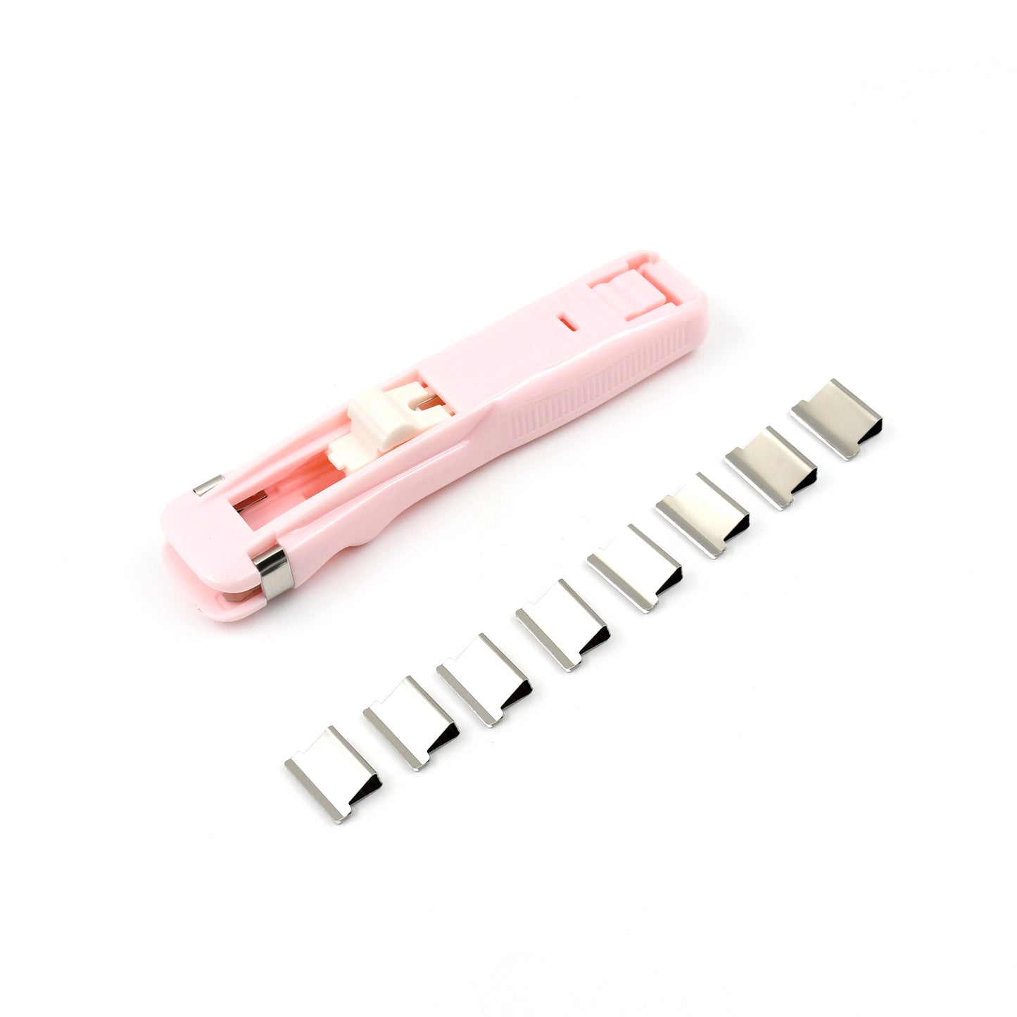 Portable Paper Clamp With 8 Pcs Clip Dispenser Handheld Paper Fast Clam (1 Set) - Happy Price - Image 6