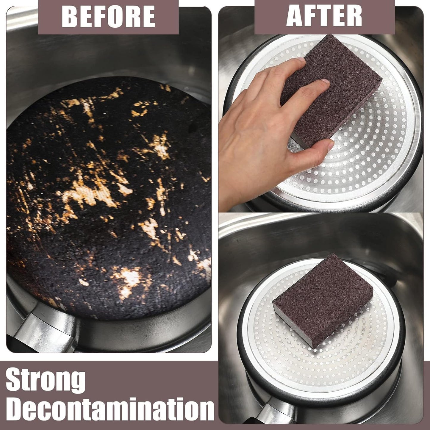 Multipurpose Kitchen Scrub Sponge Block - 7x7 cm, 1 Pc - Happy Price - Image 3