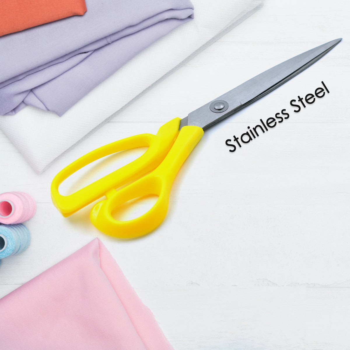 Scissors For Craft Work Paper Cutter Scissor Stainless Steel All Purpose Ergonomic Comfort Grip Office Scissors Craft Shears Sharp Scissors (9 Inch) - Happy Price - Image 5