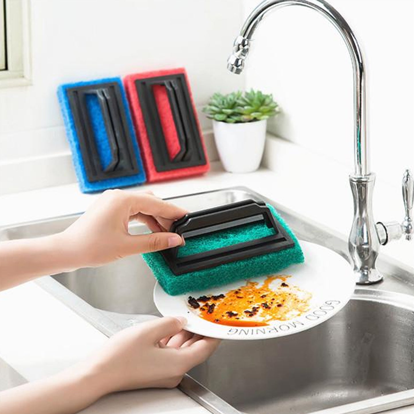 Tile Cleaning Multipurpose Scrubber Brush With Handle - Happy Price - Image 7