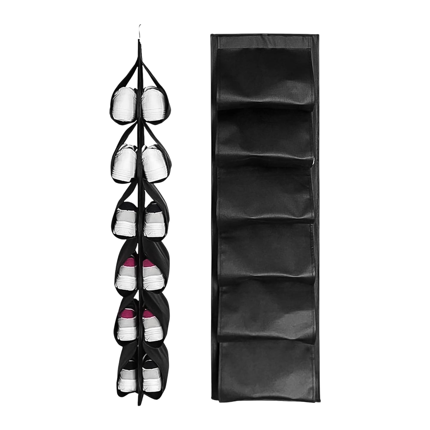 12 Grids Hanging Storage Bag (1 Pc 12 Pocket Mix Color) - Happy Price - Image 4