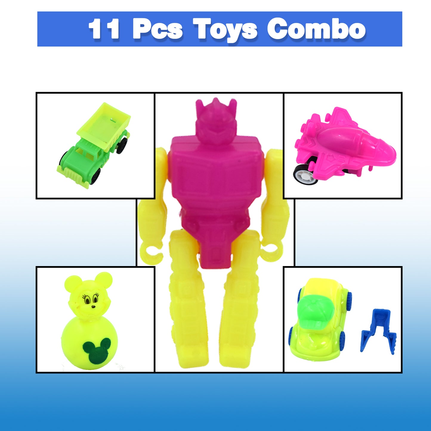 Toys For Kids Friction Powered Toy For Baby Push Go Toys Combo Set For Boys Girls ( Pack Of 11) - Happy Price - Image 2