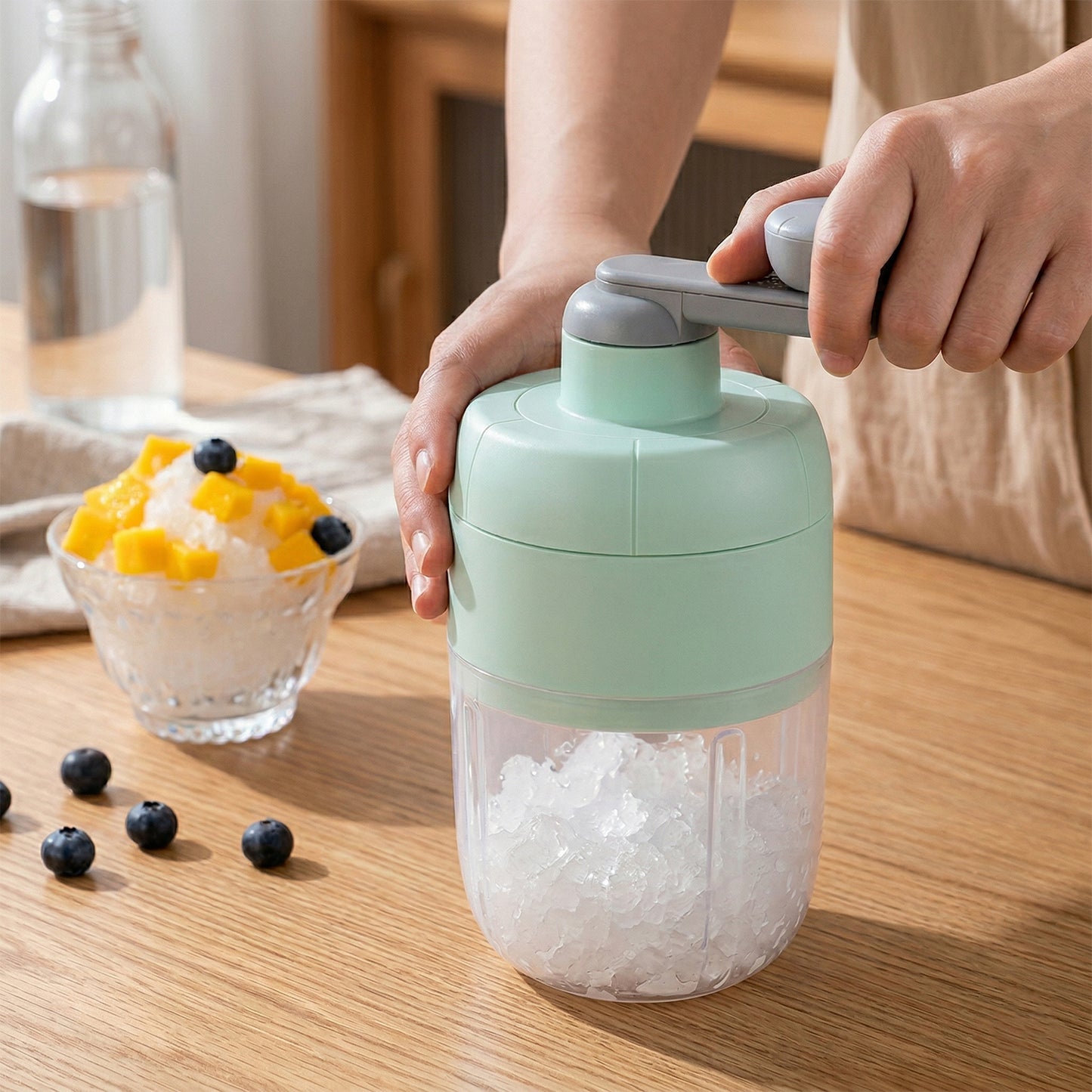 Manual Ice Shaver Machine with Hand Crank - 1 Set - Great Price - Image 4