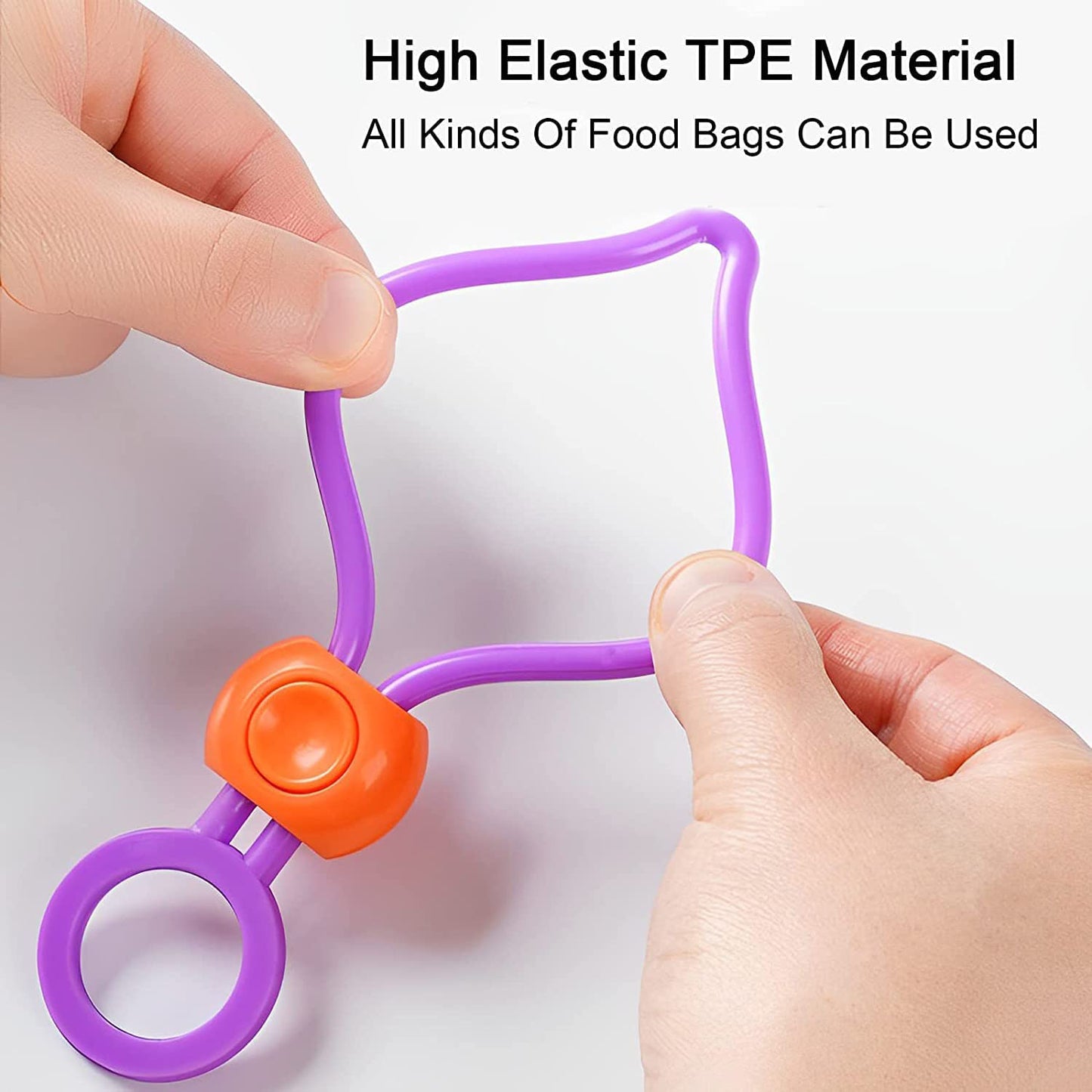 Bag Clips Food Clips Multi-purpose Sealer Reusable Cable Ties Cord Organizer Bag Clips Food Clips For Home Kitchen Office (1 Pc) - Happy Price - Image 2