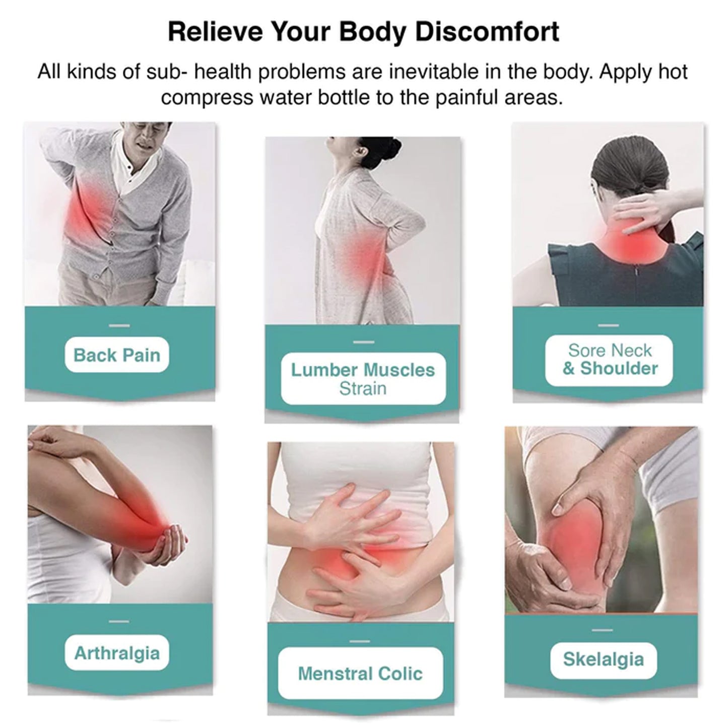 Captain Americas Shield Small Hot Water Bag With Cover For Pain Relief Neck Shoulder Pain And Hand Feet Warmer Menstrual Cramps. - Happy Price - Image 6