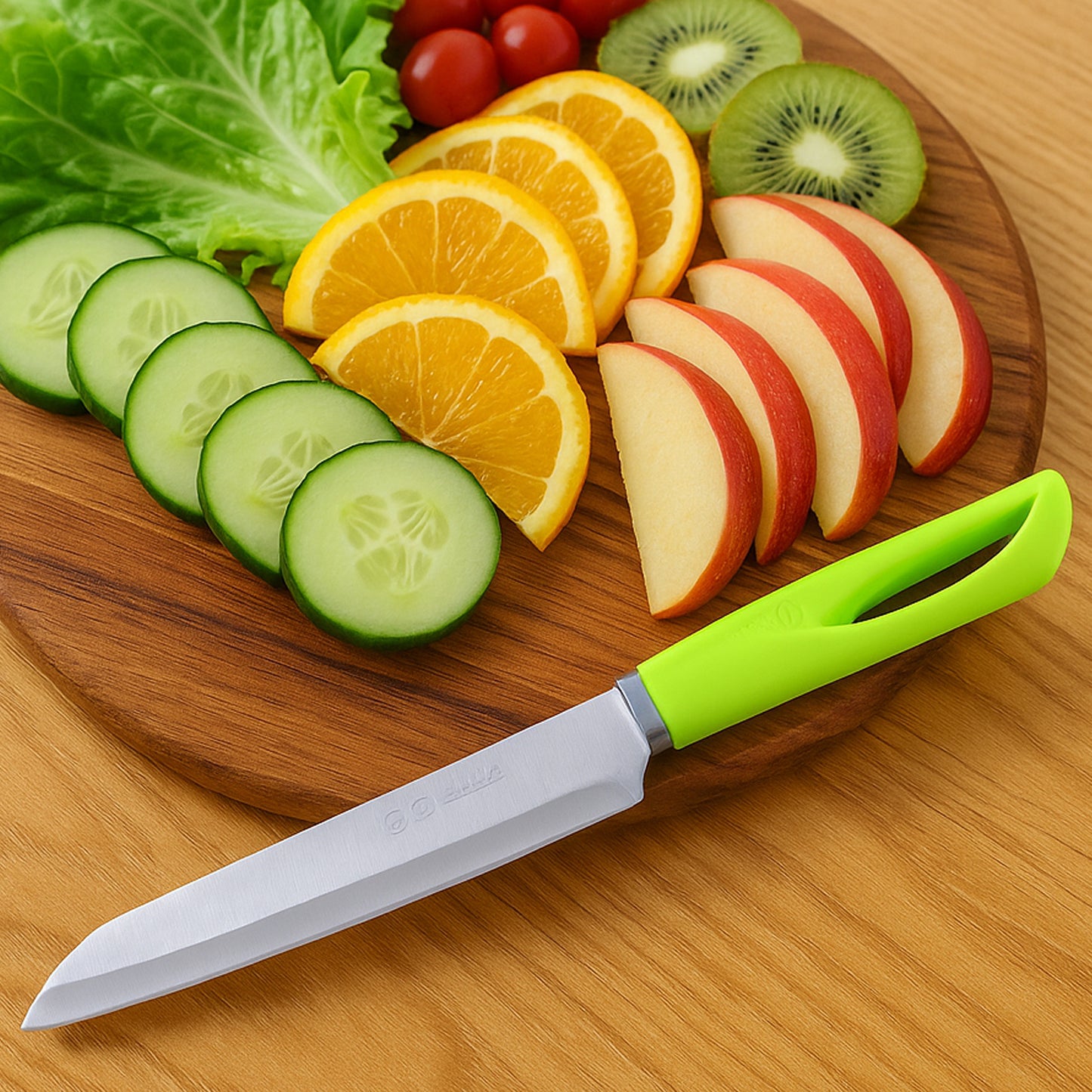Stainless Steel Utility Knife for Kitchen - Sharp Blade, Anti-Slip Handle (1 Pc) - Happy Price - Image 2