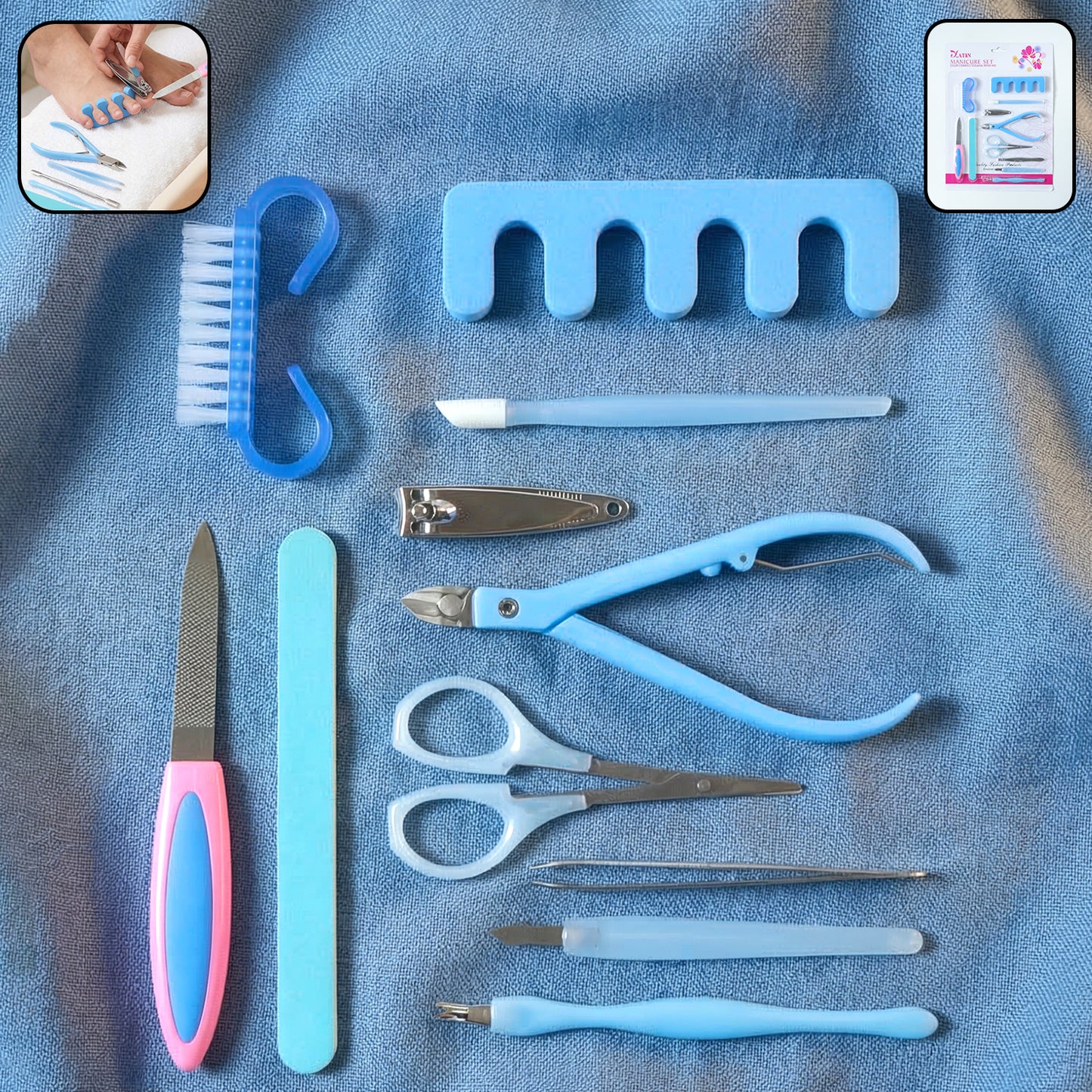 11-Piece Professional Nail Care Kit for Manicure & Pedicure - Great Price - Image 2