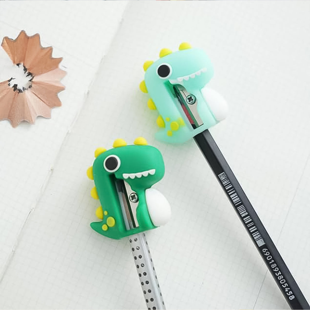 Dinosaur Eraser & Sharpener Combo (1 Pc) - Fun Stationery for Kids - Happy Price - Image 3