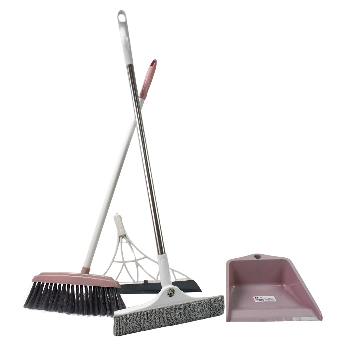 Dustpan Kitchen Wiper Window Cleaning Squeegee Tool Broom Brush (4 Pcs Combo) - Happy Price - Image 4