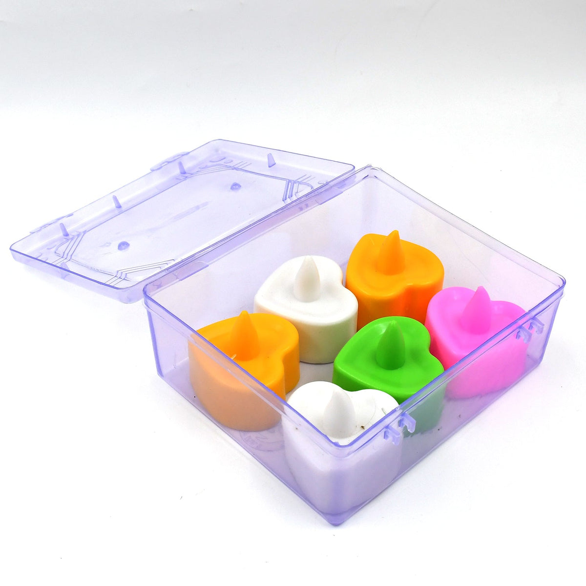 Led Tealights Smokeless Plastic Decorative Candles (Pack Of 6 Multicolor) - Happy Price - Image 5