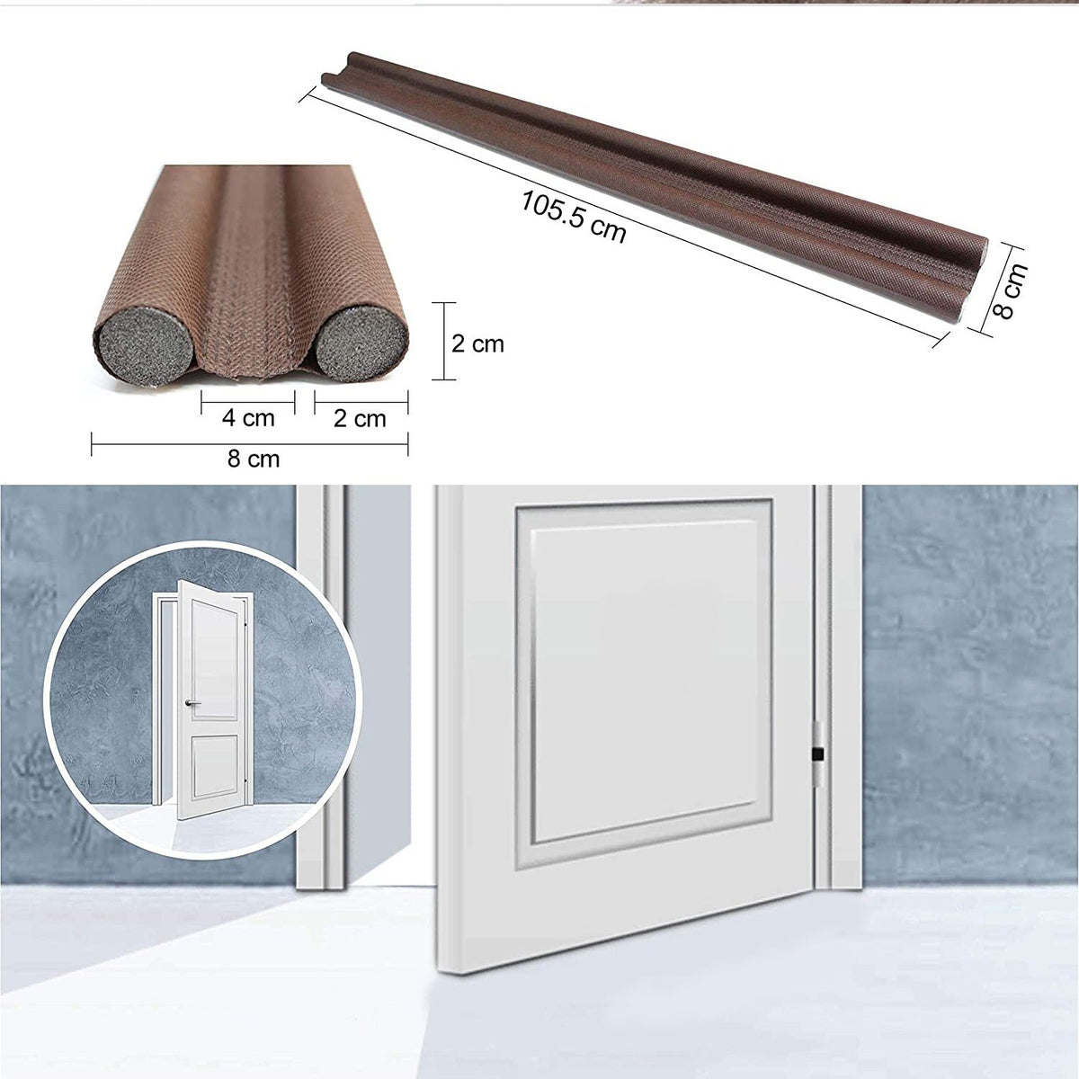 Twin Door Draft Stopperguard Protector For Doors And Windows - Happy Price - Image 6