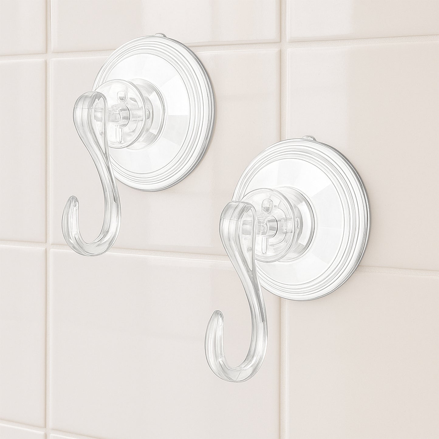 Plastic Suction Cup Hooks - 4 Pcs Set, Removable & Reusable Transparent Hangers - Happy Price - Image 7