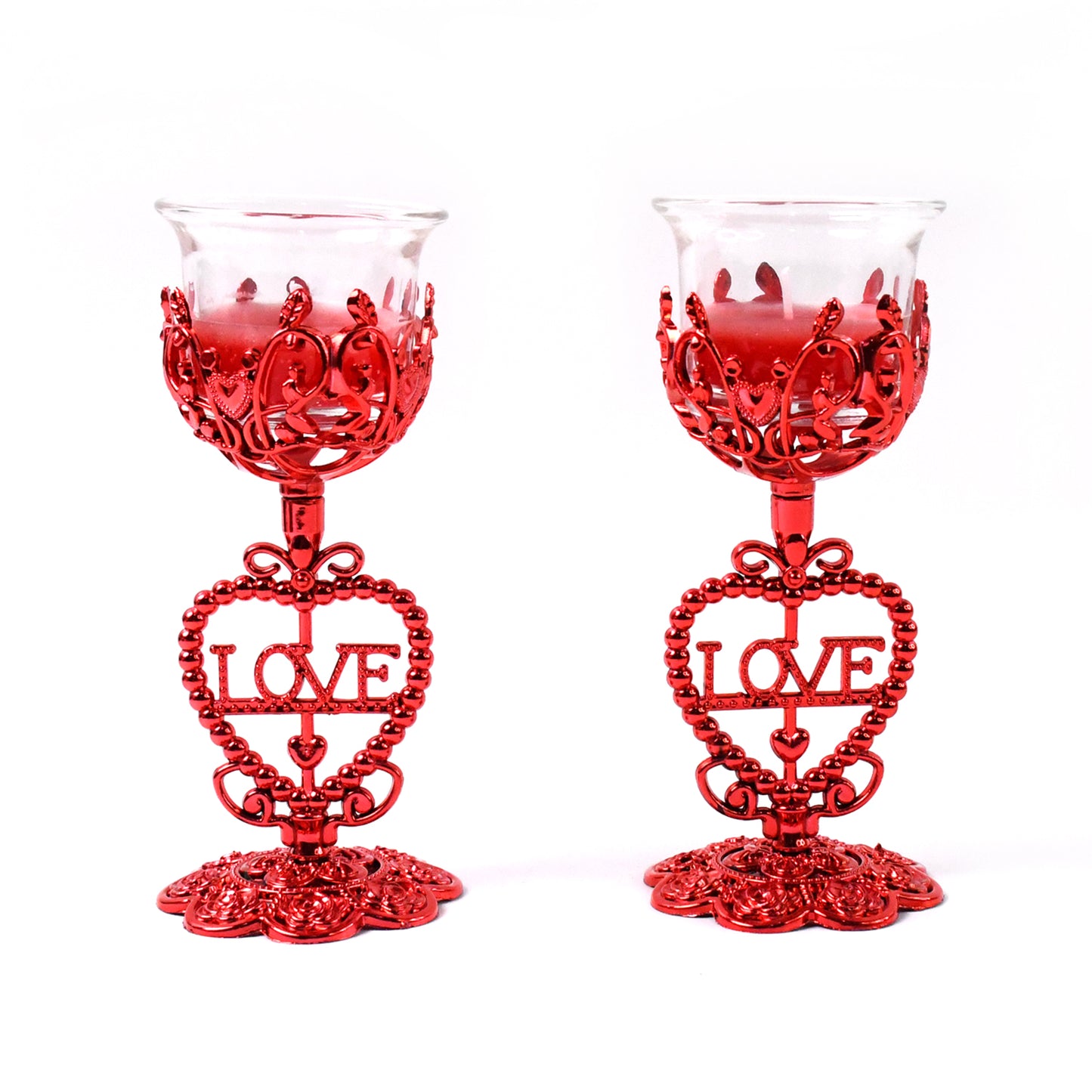 Tea Lights Holder Candle Stand (2 Pc Set) - Happy Price - Image 5