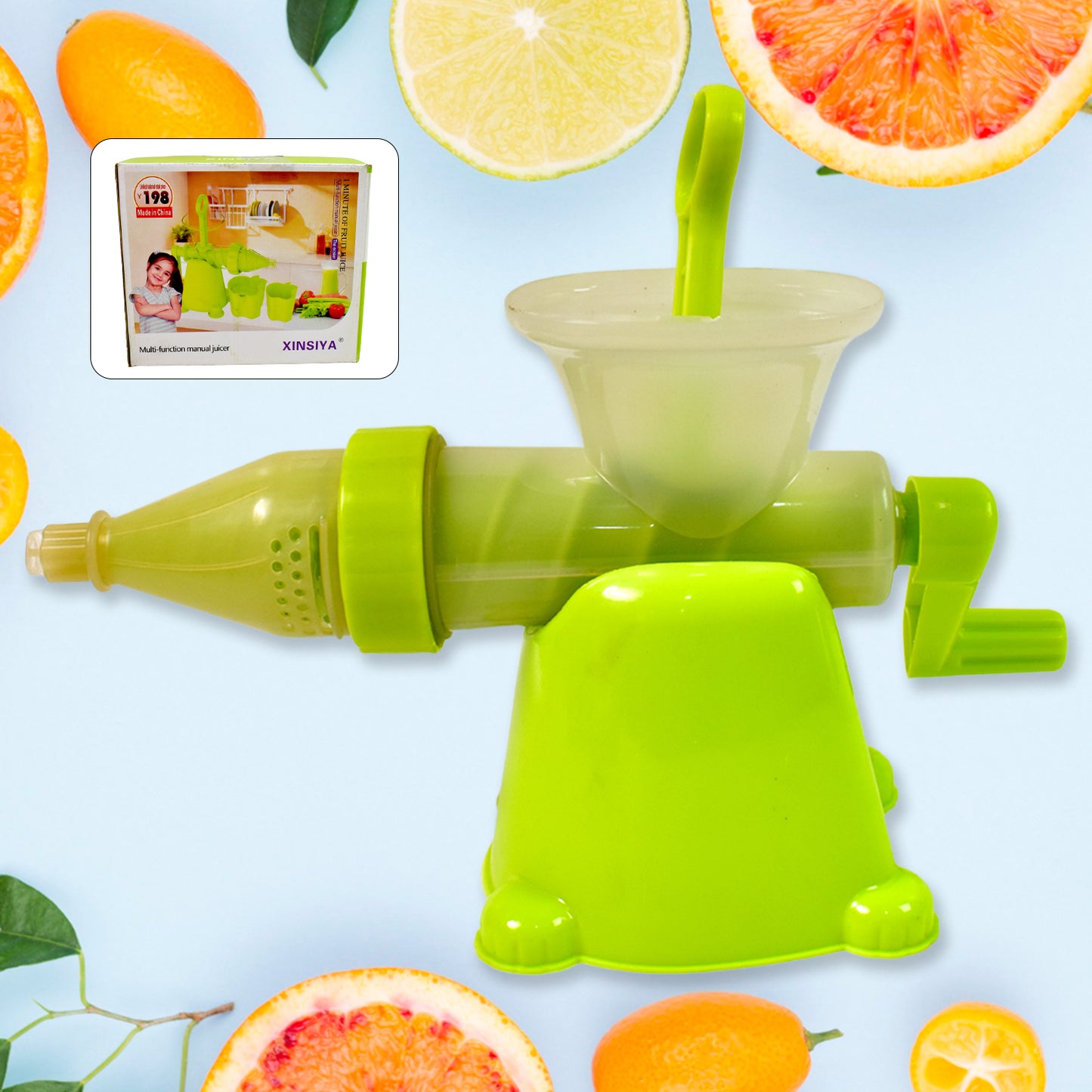 Manual Juicer Modern Plastic Fruit And Vegetable Juicer (1 Pc Bowl Not Included) - Happy Price - Image 2
