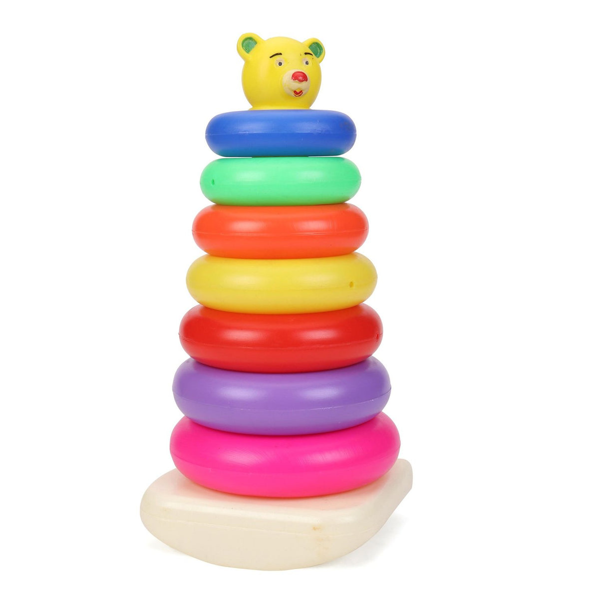 Plastic Baby Kids Teddy Stacking Ring Jumbo Stack Up Educational Toy 7pc - Happy Price - Image 6
