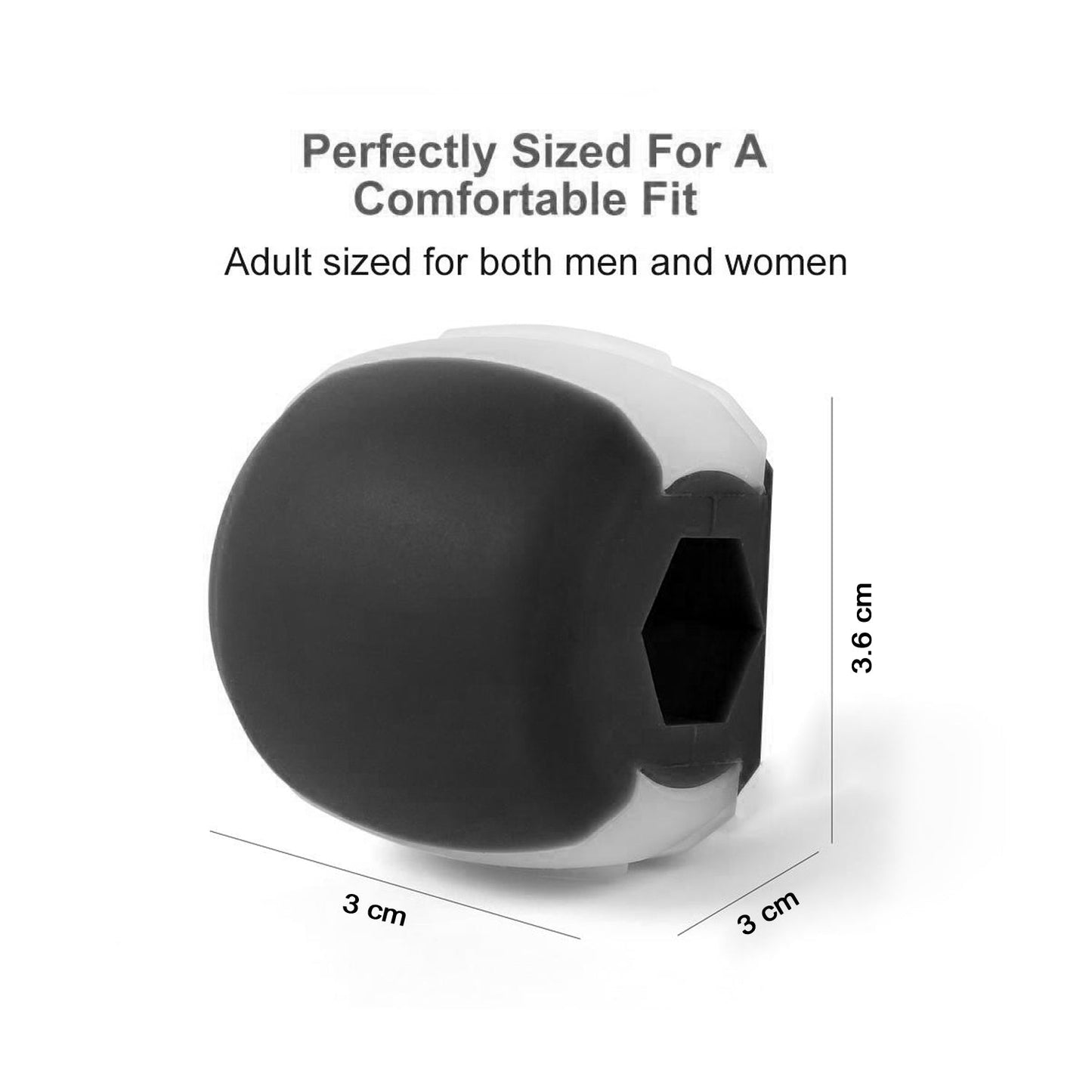 Cn Blk Jaw Exerciser Used To Gain Sharp And Chiselled Jawline Easily And Fast. - Happy Price - Image 4