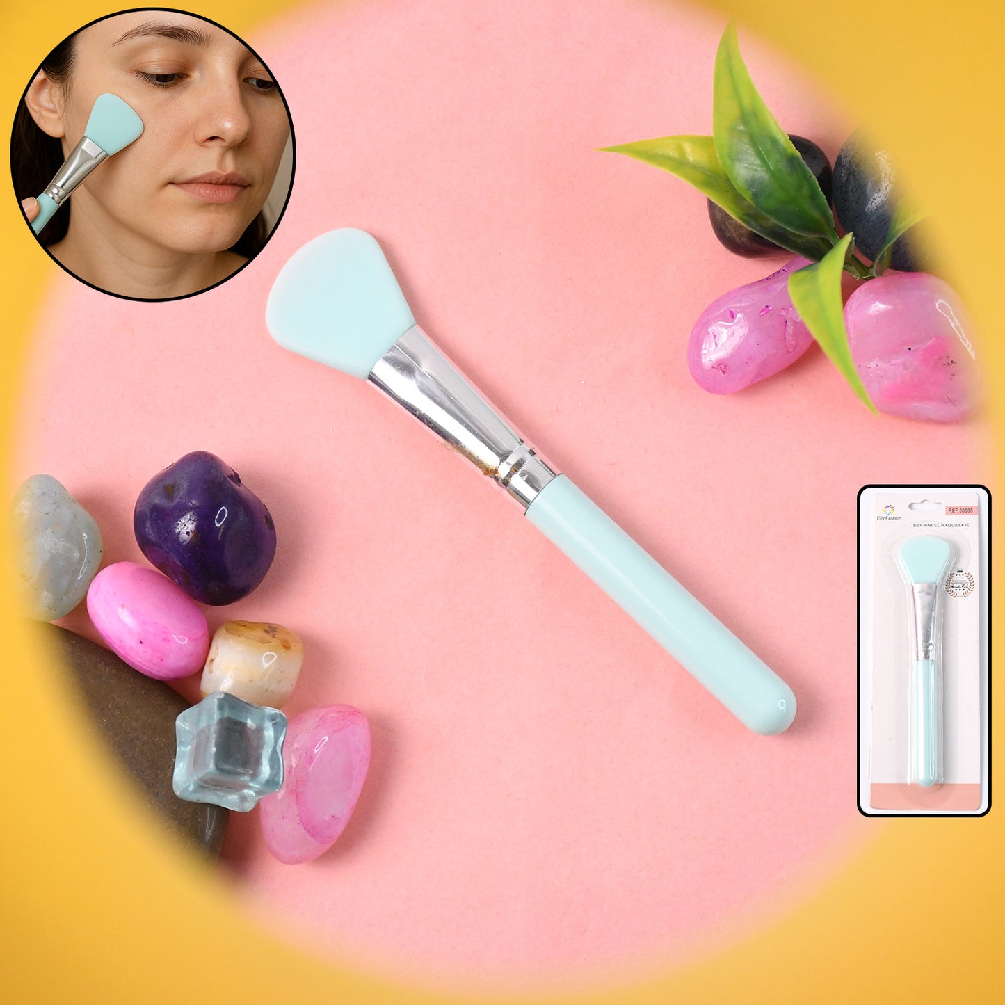 Soft Silicone Face Mask Applicator Brush (1 Pc) - Happy Price - Image 2