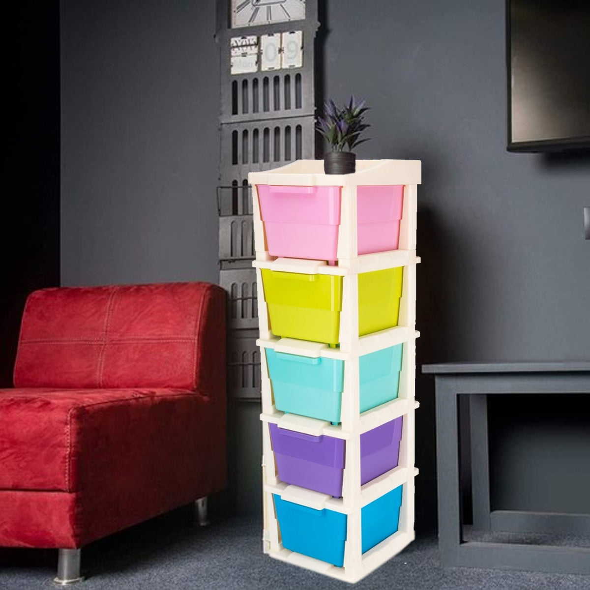 5 Layer Multi-purpose Modular Drawer Storage System - Happy Price - Image 3