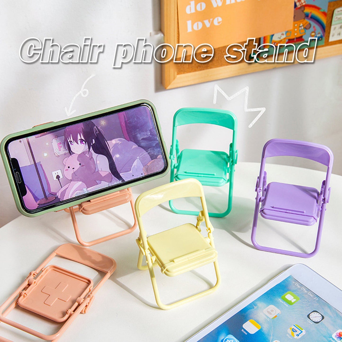 1 Pc Chair Mobile Stand Used In All Kinds Of Household And Official Purposes As A Stand And Holder For Mobiles And Smartphones Etc. - Happy Price - Image 4