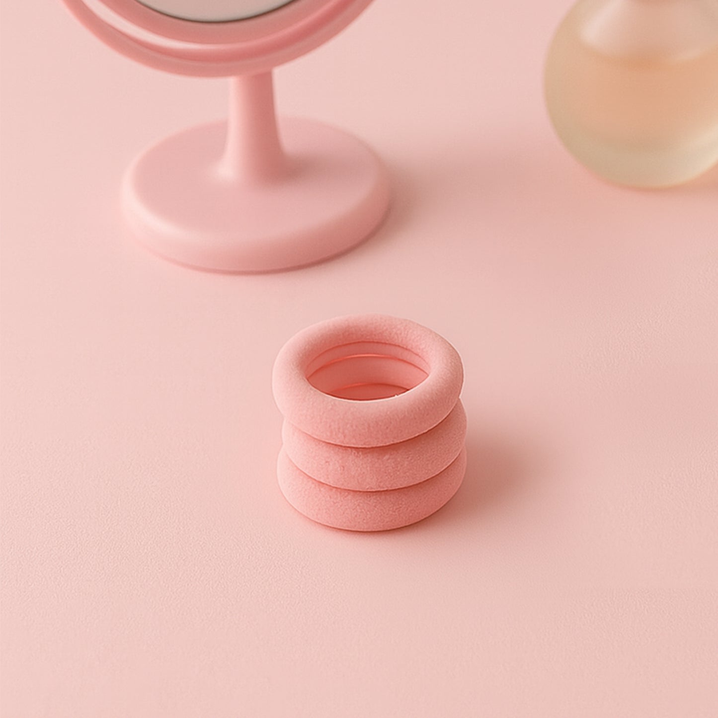 Colorful Soft Elastic Hair Bands Set For Kids Girls (10 Pkt 1 Set) - Happy Price - Image 4