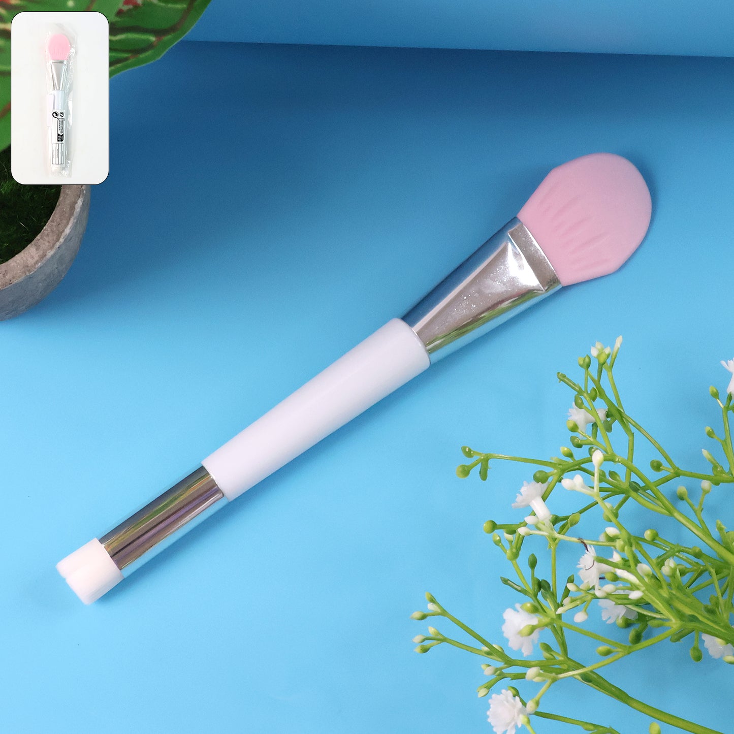 Silicone Face Mask Applicator Brush & Spatula - 1 Pc - Happy Price - Image 2