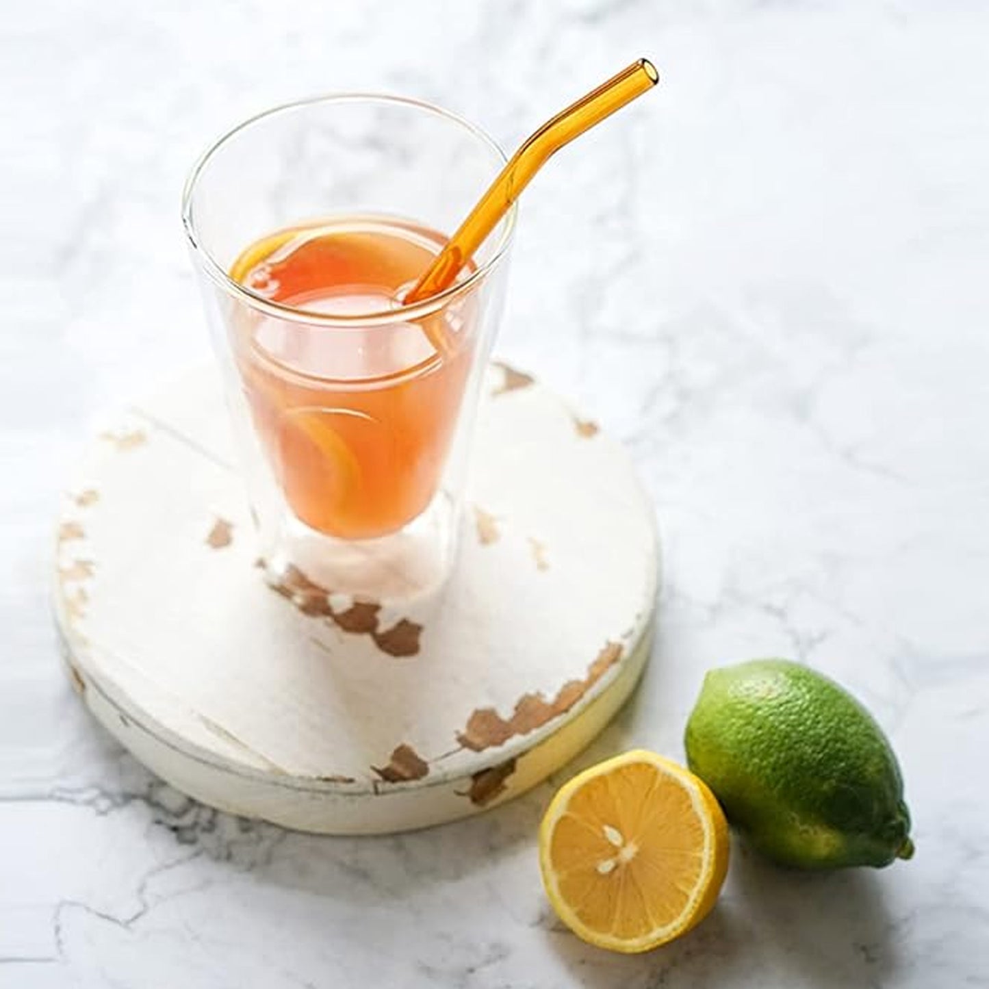 Set of 5 Clear Reusable Glass Drinking Straws - Eco-Friendly & Dishwasher Safe - Happy Price - Image 5