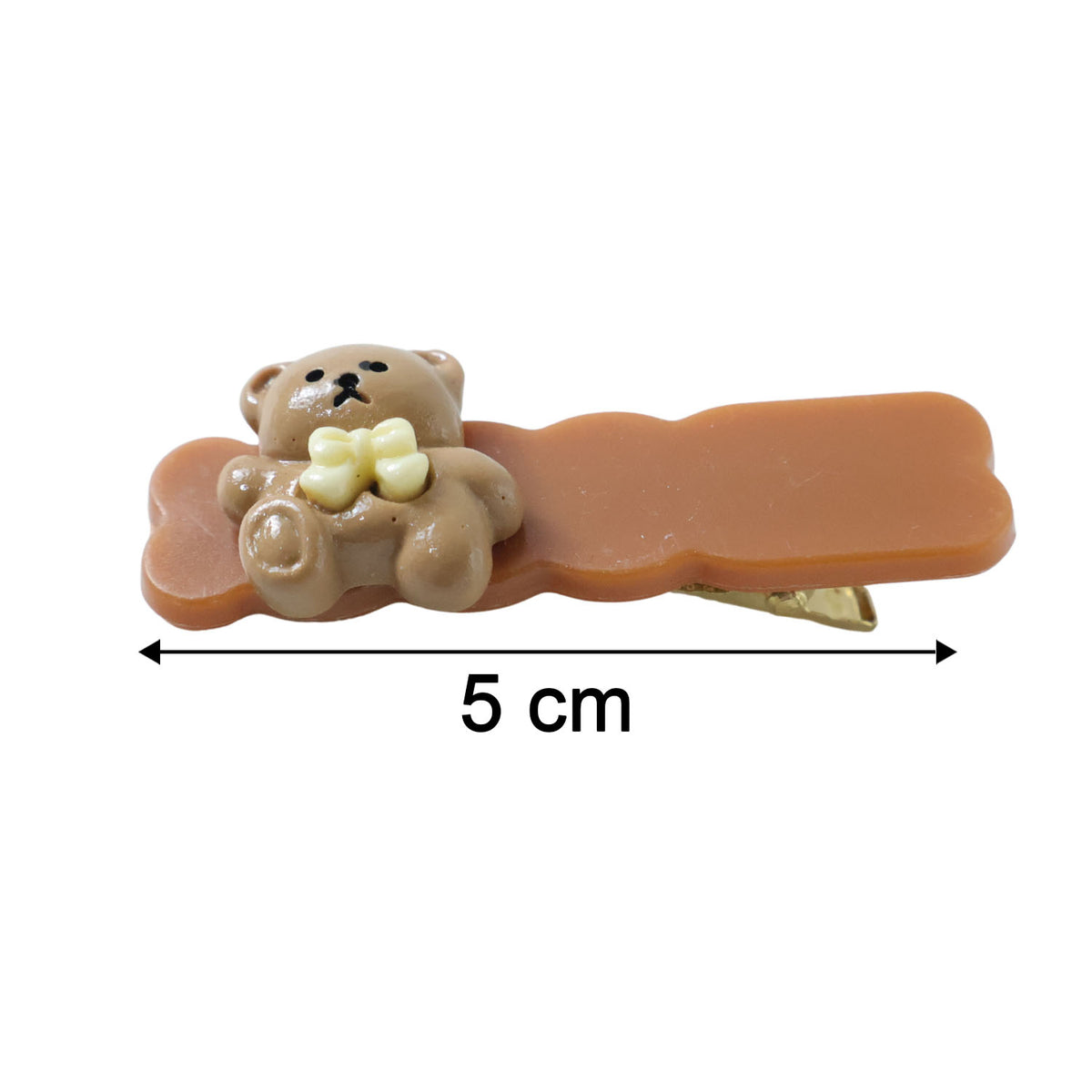Cute Teddy Bear Snap Hair Clips Set - 4 Pc for Girls - Happy Price - Image 5