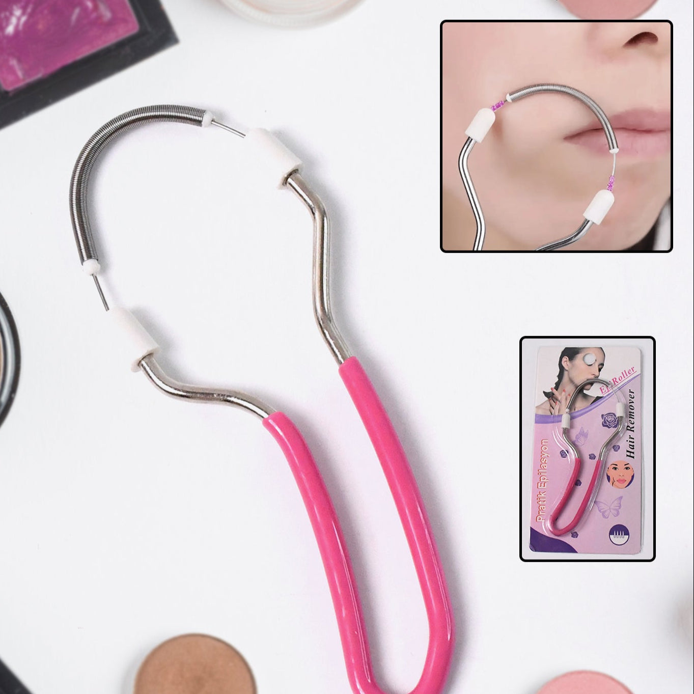 Facial Hair Remover Portable Spring (1 Pc) - Happy Price - Image 1