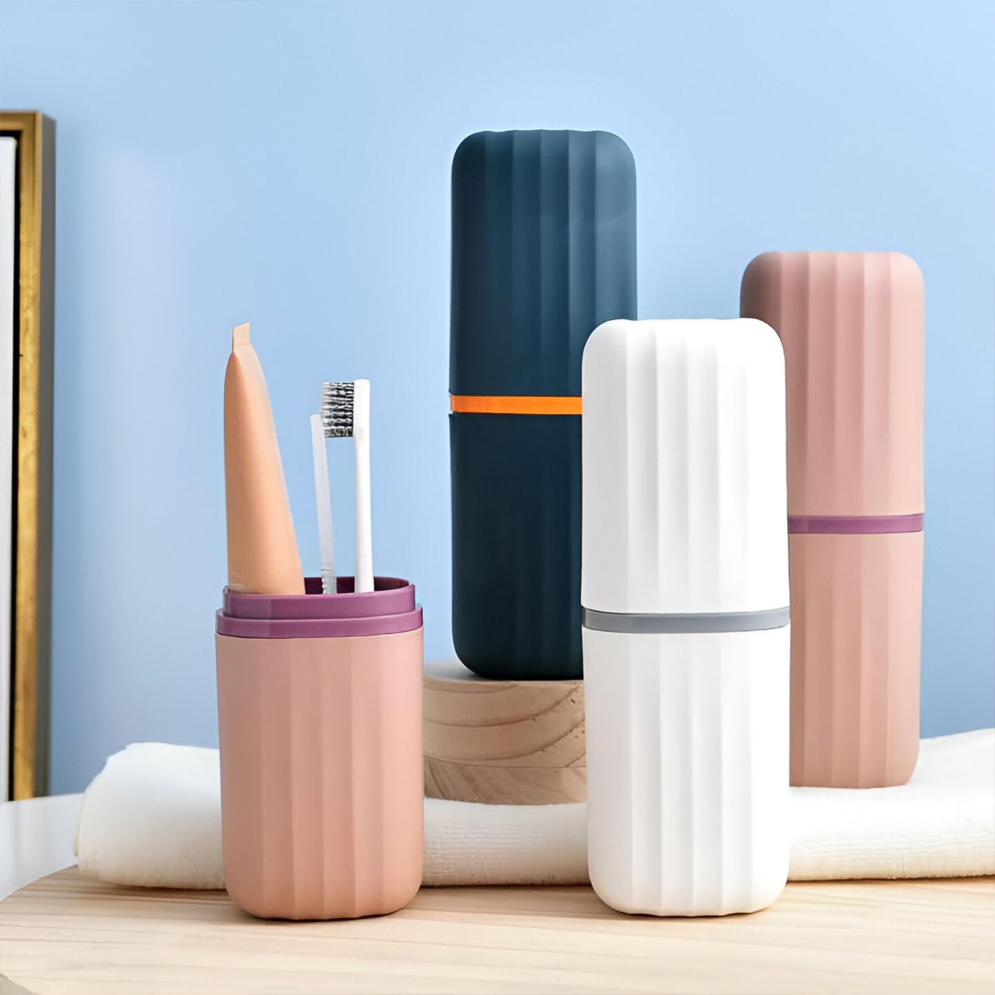 2 Pcs Portable Toothbrush Holder Case for Travel - Happy Price - Image 8