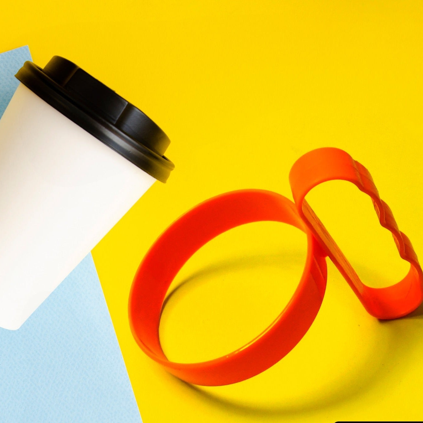 Plastic Cup Tumbler Handle Anti Slip Travel Mug Grip Cupholder Cup Tumbler Accessories Lightweight Tumbler Holder Cup Handle (1 Pc) - Happy Price - Image 1