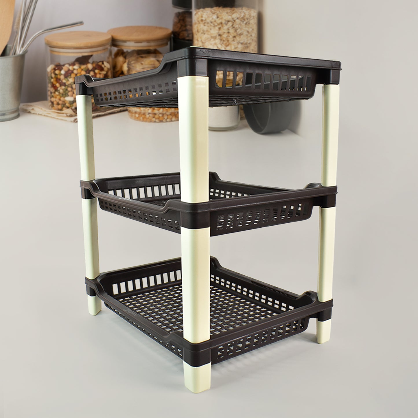 Apex Big Multi Use Plastic Storage Rack 3-tier (1 Pc) - Happy Price - Image 5