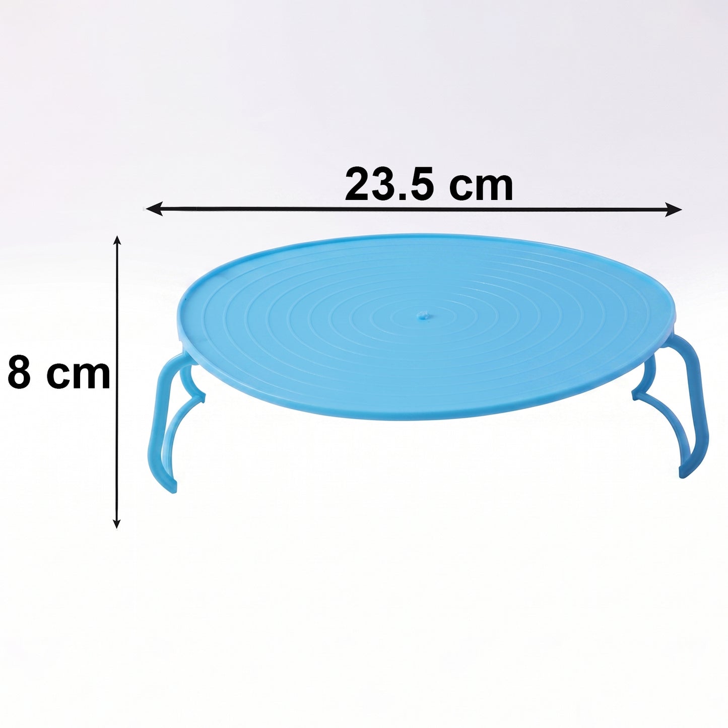 Decorative Plastic Serving Tray with Stand - Non-Slip, Microwave Safe (1 Pc) - Happy Price - Image 5