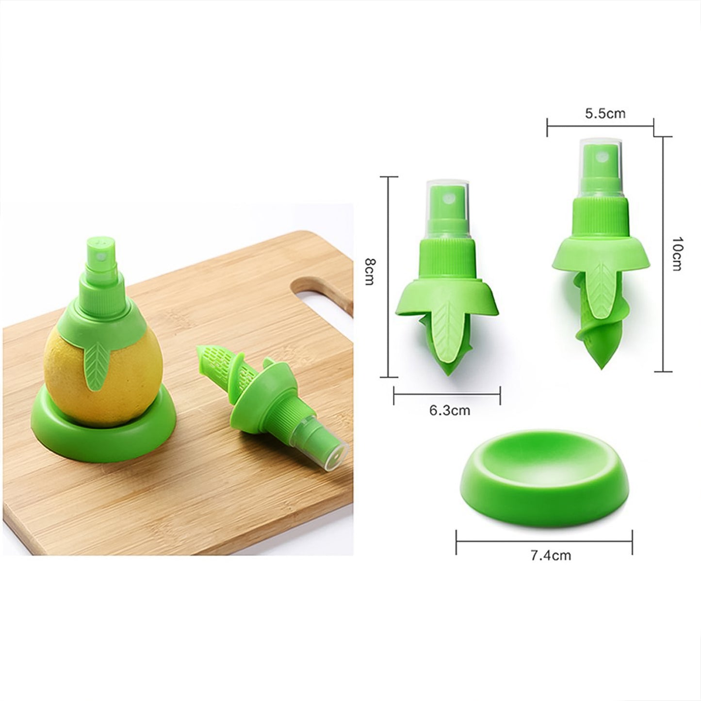Creative Lemon Sprayer Fruit Juice Citrus Lime Juicer (3 Pcs Set) - Happy Price - Image 4