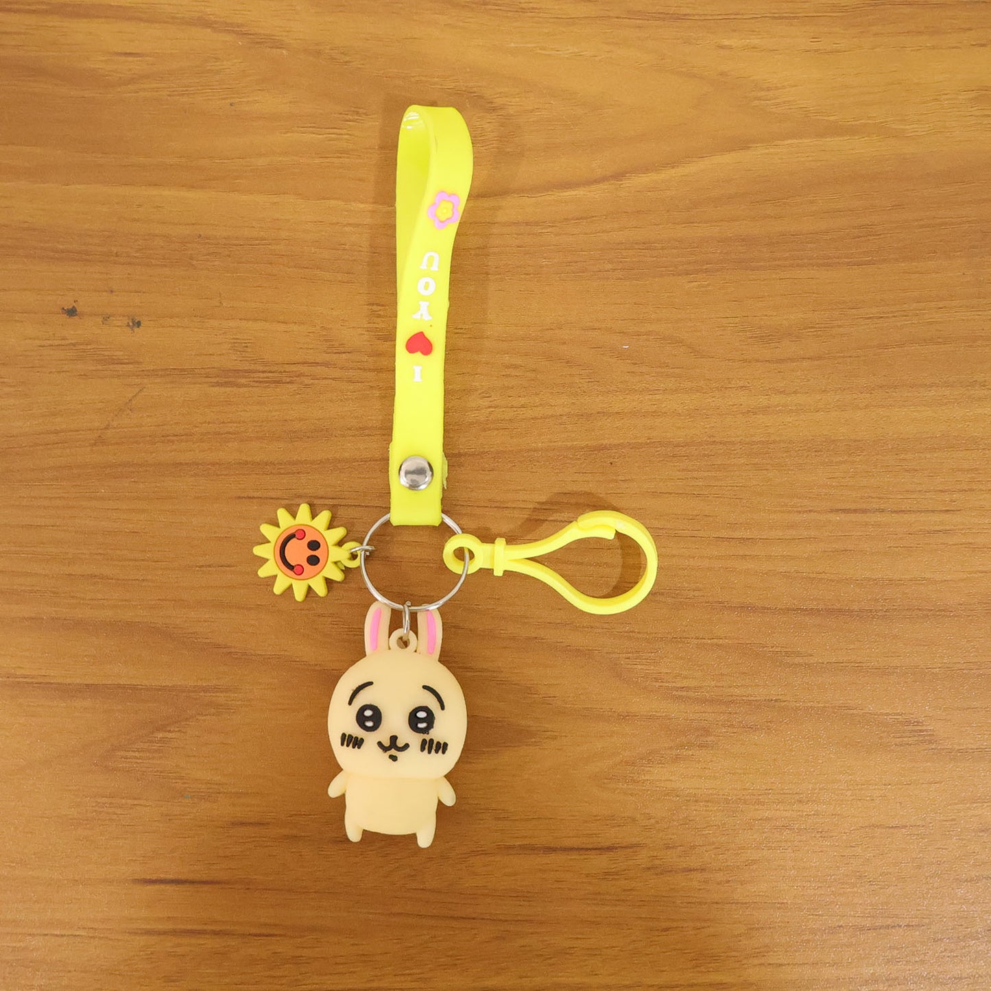 Cute Bunny Silicone Keychain with Decorative Strap (1 Pc) - Happy Price - Image 7