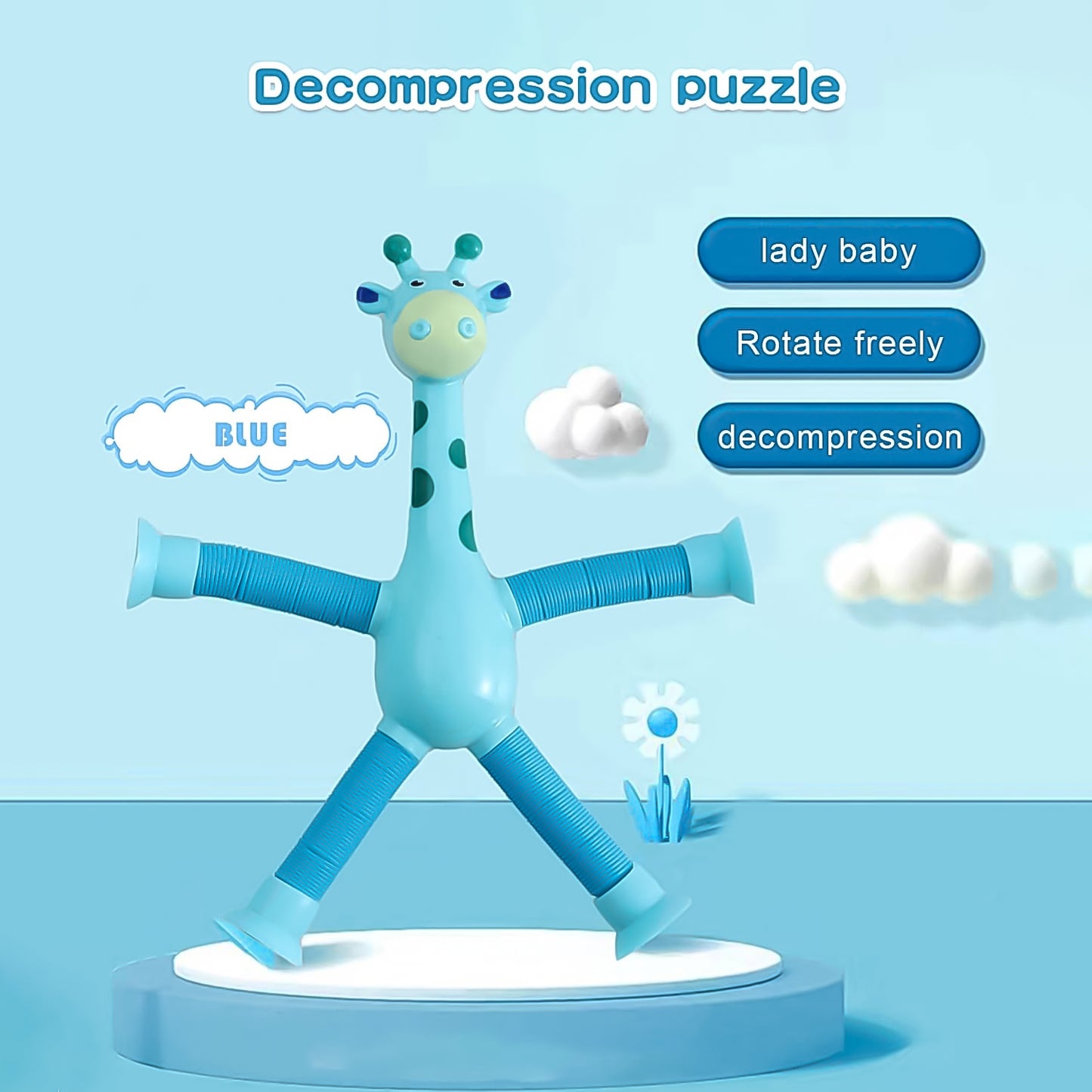 Led Giraffe Telescopic Suction Cup Toys (1 Pc) - Happy Price - Image 6