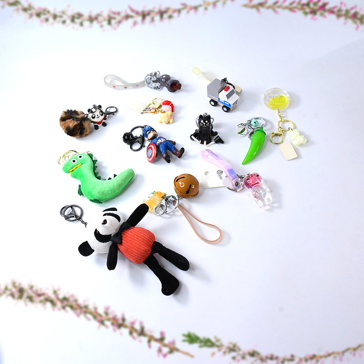 Mix Design Size Keychain - Durable Stylish Accessory (1 Pc Mix Color) - Happy Price - Image 3