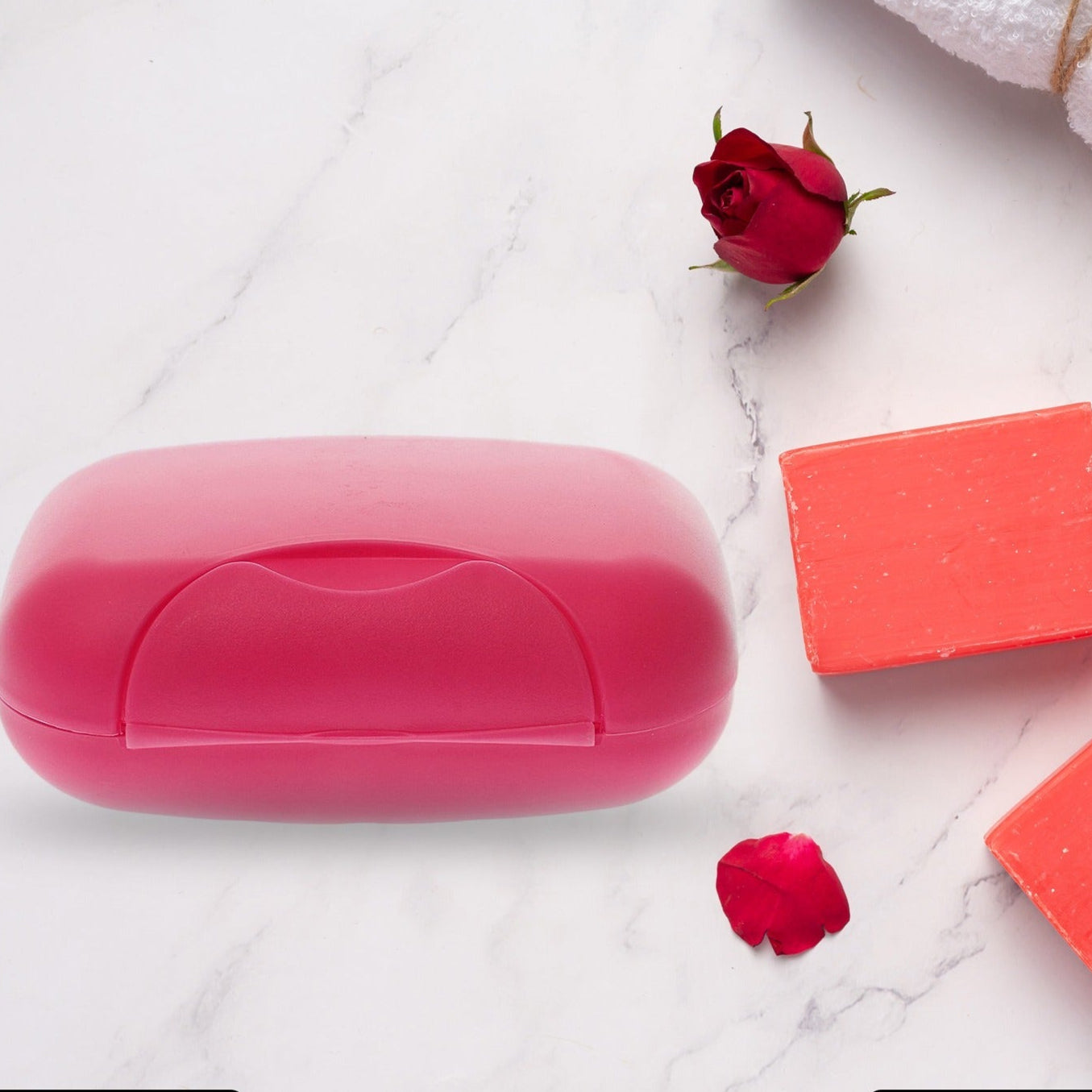 Travel Soap Case Box Plastic Soap Box With Cover Waterproof Leakproof Soap Dish For Bathroom Travel Use (1pc) - Happy Price - Image 1