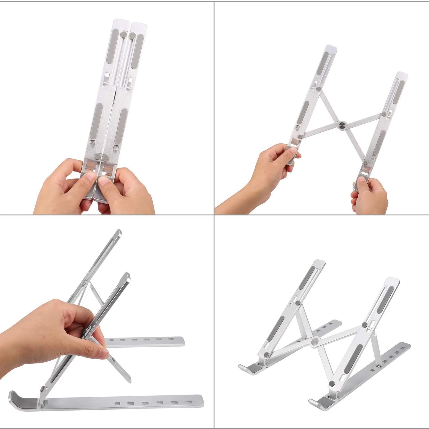 Adjustable Metal Laptop Stand for Desk - 7 Angle Settings (1 Pc) - Happy Price - Image 5