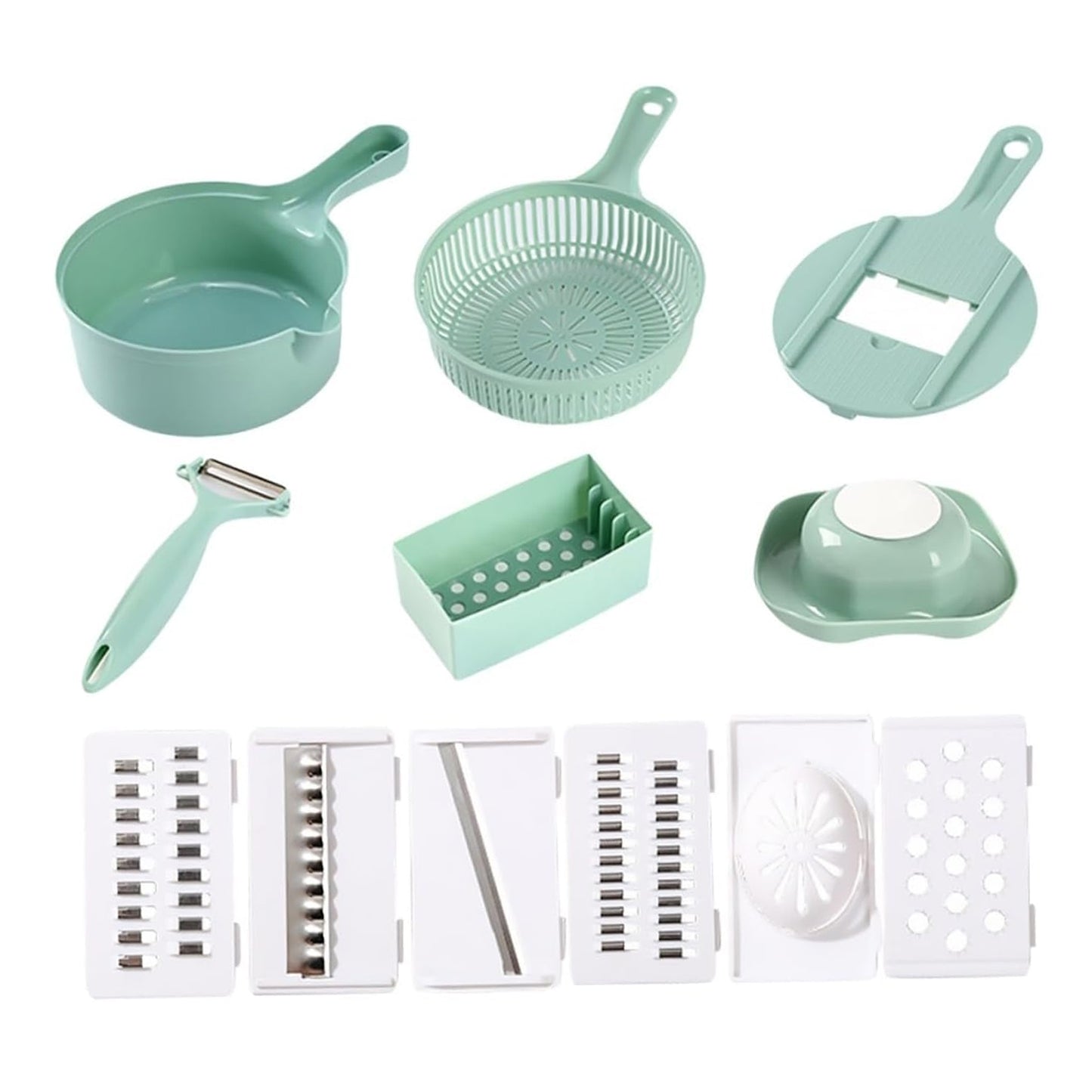 All-in-One Vegetable Cutter and Slicer Set with Container - Happy Price - Image 2