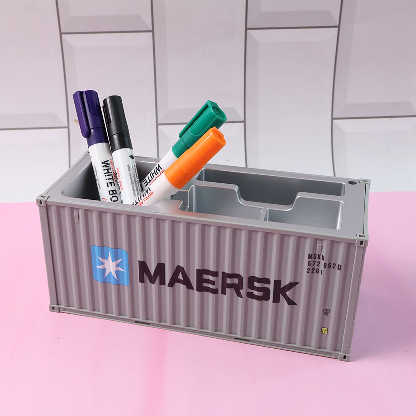 Container Style Multi-Compartment Desk Organizer (1 Pc) - Happy Price - Image 4