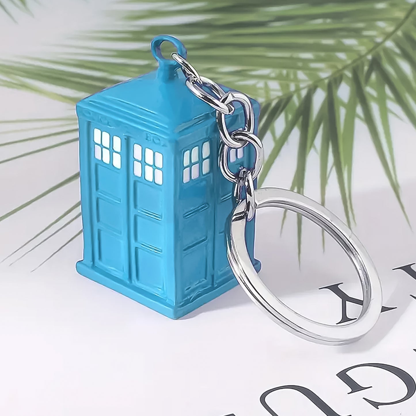 Police Booth Box Shape 3 D Metal Keychain (1 Pc) - Happy Price - Image 3
