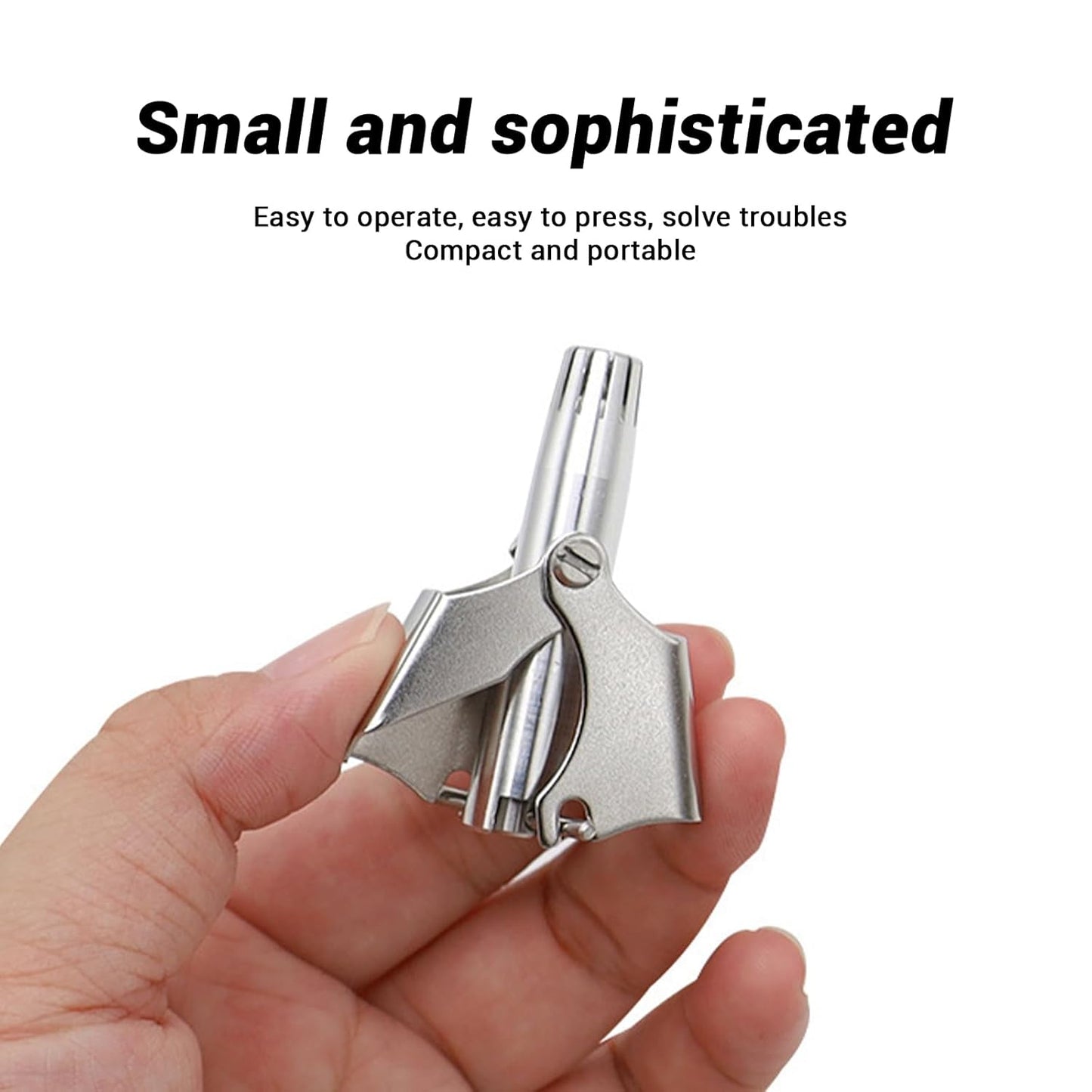 Stainless Steel Painless Nose Hair Remover (1 Pc) - Happy Price - Image 2