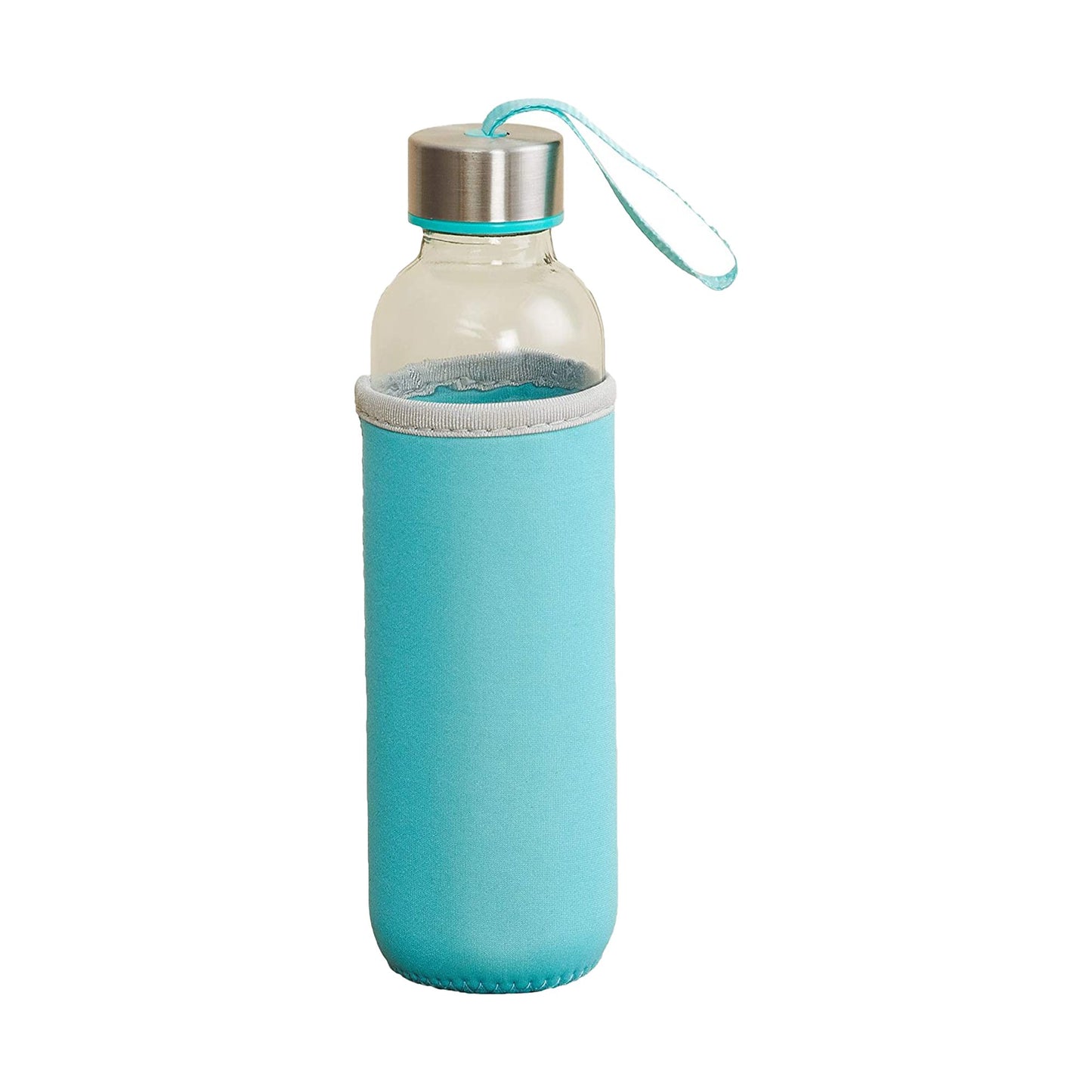 Glass Water Bottle with Protective Cover - 500 ML - Happy Price - Image 6
