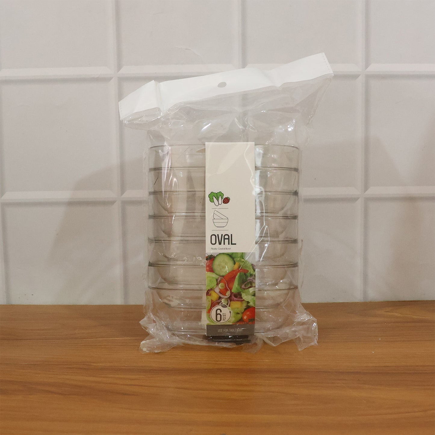 Set of 6 Transparent Oval Serving & Storage Bowls - Happy Price - Image 7