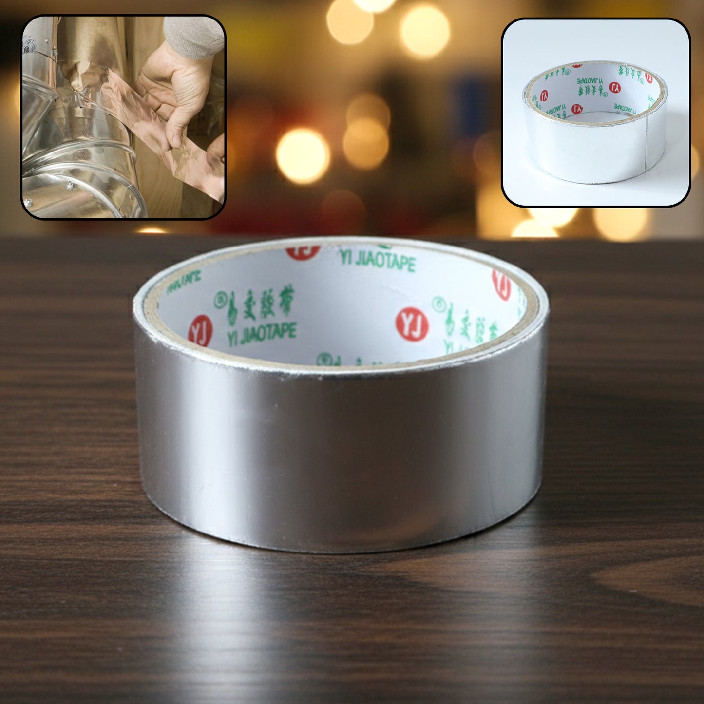 Strong Aluminium Foil Tape - 85x40 mm, Waterproof Sealant for Repairs (1 Pc) - Happy Price - Image 2