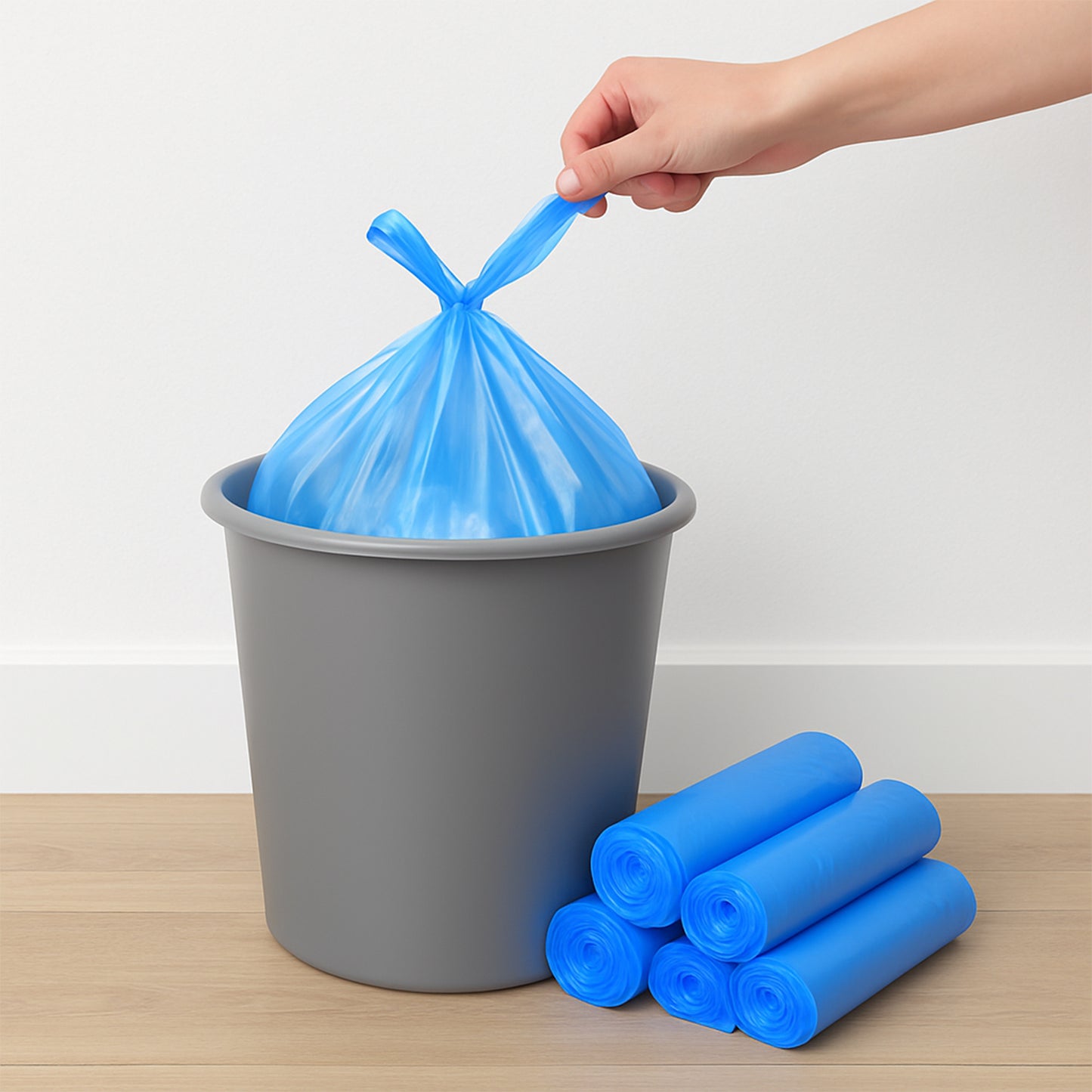 Disposable Garbage Bags 55 x 40 cm (5 Pc Roll) - Happy Price - Image 6
