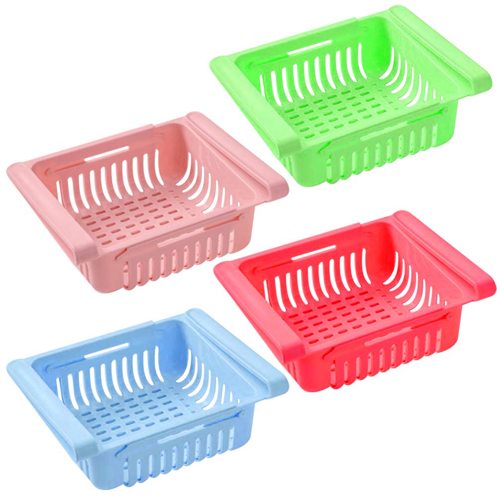 Virgin Freeze Storage Unbreakable Adjustable Multi Color Tray With Extra Storage Easy To Remove Easy To Clean Pack Of 4 Tray - Happy Price - Image 2