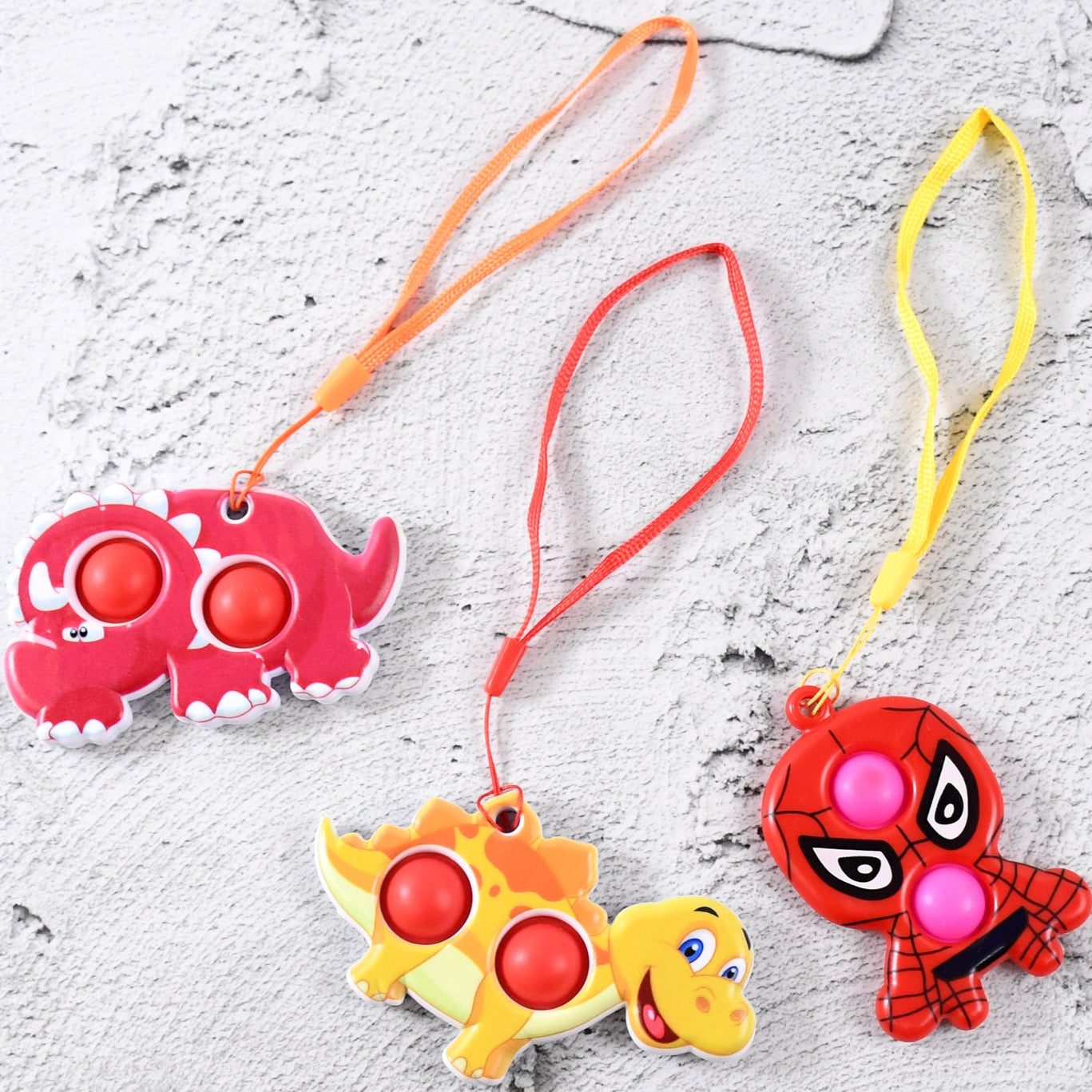 Silicone Push Pop Bubble Fidget Toy Keychain (1 Pc) - Happy Price - Image 1