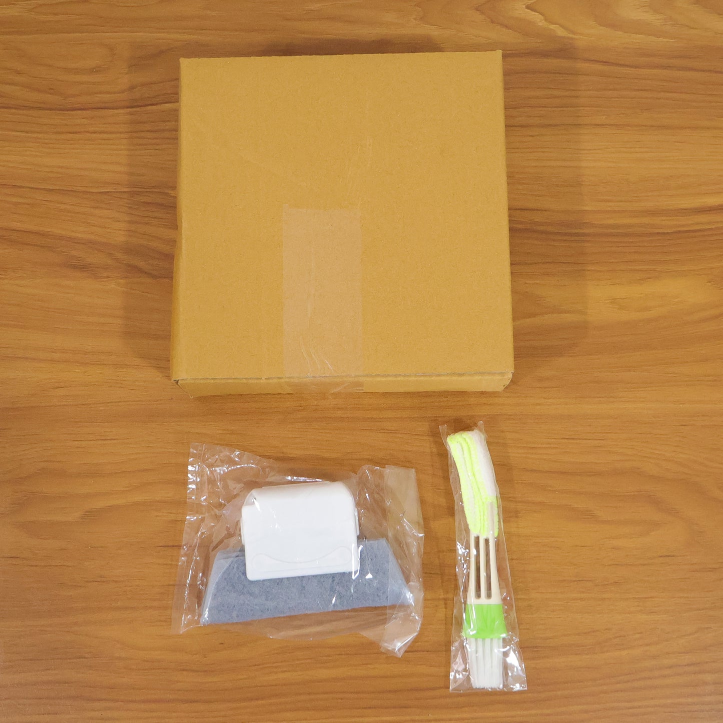2 Pc Home Surface Cleaning Tool Set with Sponge Scrubber & Microfiber Brush - Happy Price - Image 7