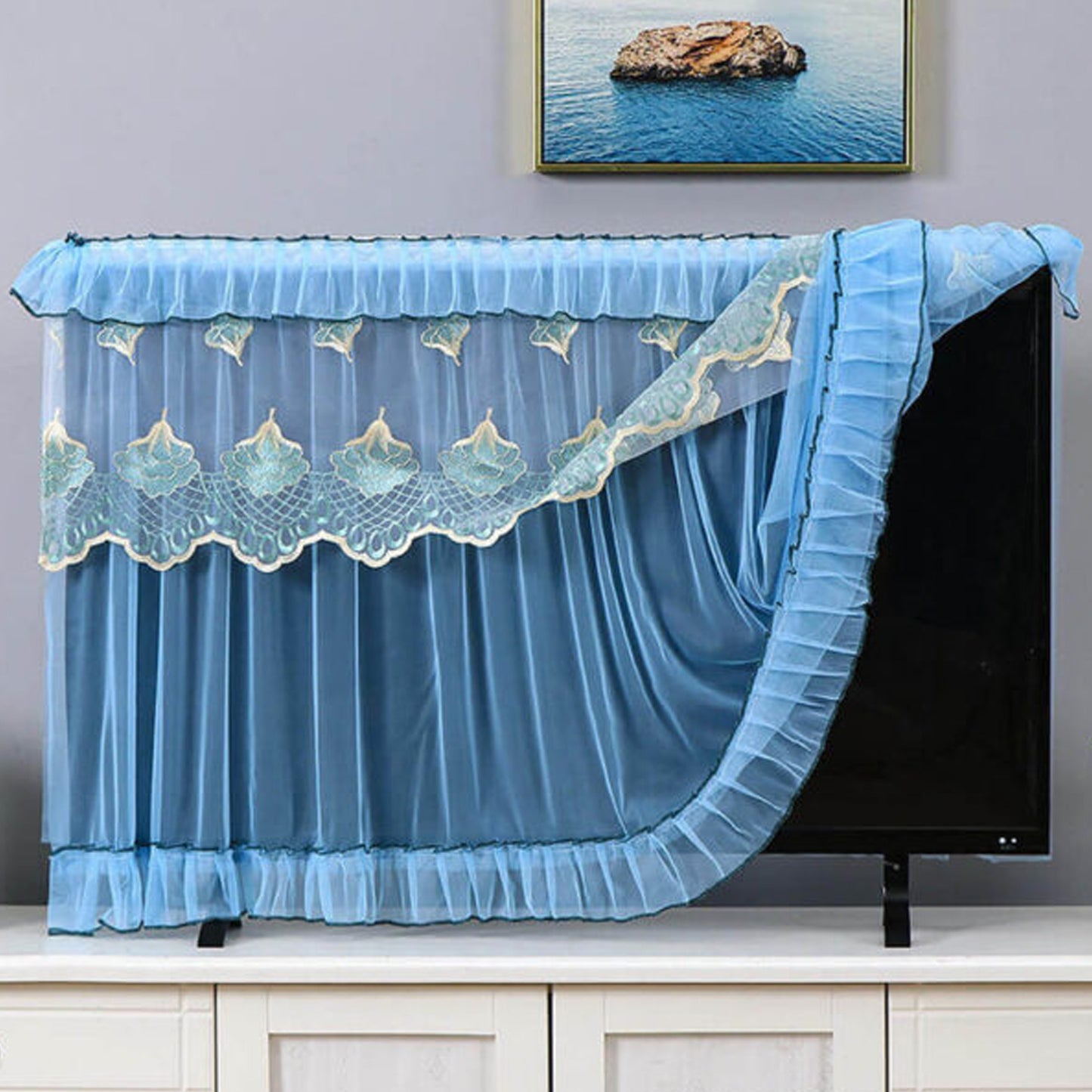 Dustproof Cover For Indoor Tv Screen Protector Cloth Cover (55 Inch) - Happy Price - Image 3